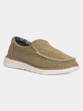 Nautica KALIK CVS PAPYRUS férfi slip-on cipő homok színben 1