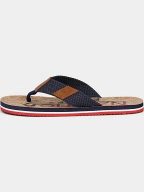 Nautica Tahiti férfi flip flop papucs barna színben 3