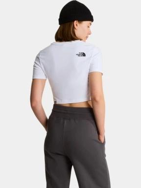 The North Face W Essential Cropped Slim Short Sleeve Te női crop top fehér színben 3