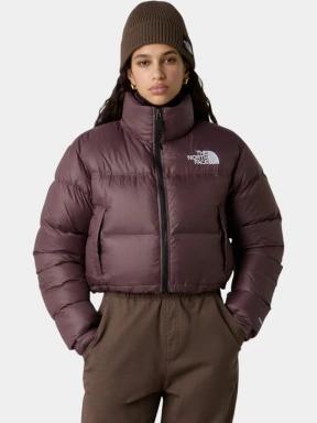 The North Face W Nuptse Short Jacket női pehelykabát lila színben 1
