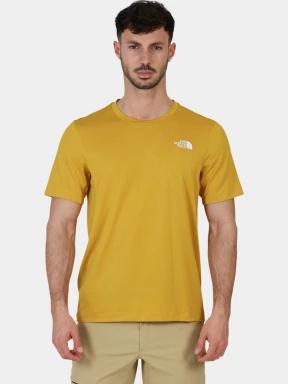 The North Face M Lightbright S/S Tee férfi rövid ujjú sport póló sárga színben 1