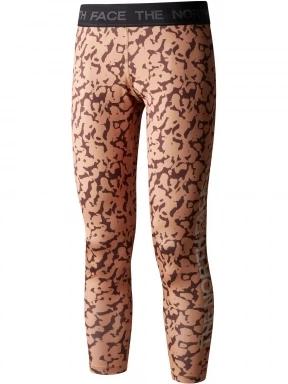 The North Face W Flex Mid Rise Tight Graphic női leggings barna színben 1