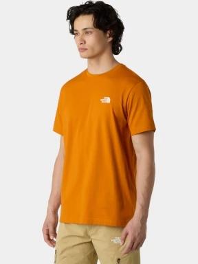 The North Face M Ss Simple Dome Tee férfi rövid ujjú póló narancssárga színben 1