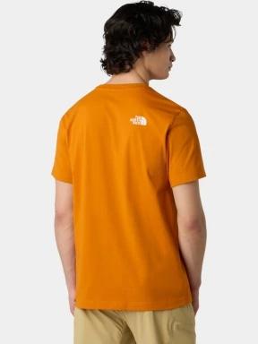 The North Face M Ss Simple Dome Tee férfi rövid ujjú póló narancssárga színben 3