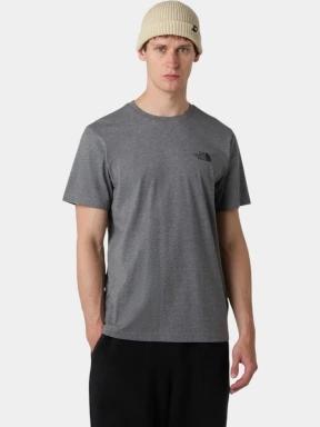 The North Face M Ss Simple Dome Tee férfi rövid ujjú póló szürke színben 1