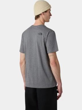 The North Face M Ss Simple Dome Tee férfi rövid ujjú póló szürke színben 3
