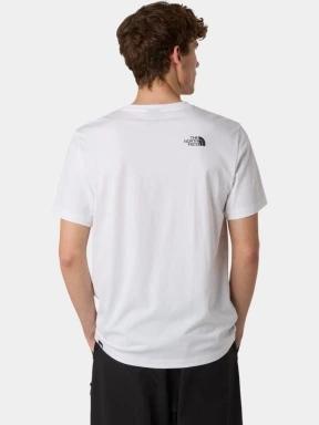 The North Face M Ss Simple Dome Tee férfi rövid ujjú póló fehér színben 3