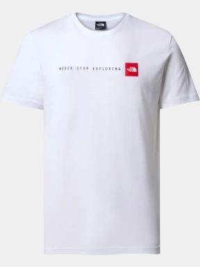 The North Face M Ss Never Stop Exploring Tee férfi rövid ujjú póló fehér színben 1