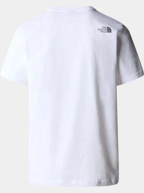 The North Face M Ss Mountain Line Tee férfi rövid ujjú póló fehér színben 3