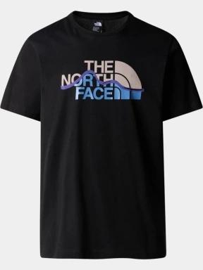 The North Face M Ss Mountain Line Tee férfi rövid ujjú póló fekete színben 1