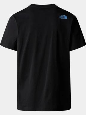The North Face M Ss Mountain Line Tee férfi rövid ujjú póló fekete színben 3
