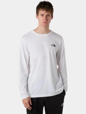 The North Face M L/S Simple Dome Tee férfi hosszú ujjú póló fehér színben 1