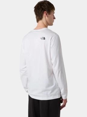 The North Face M L/S Simple Dome Tee férfi hosszú ujjú póló fehér színben 3