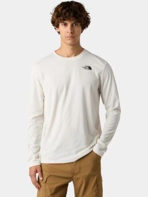 The North Face M Shadow Ls férfi hosszú ujjú póló fehér színben 1