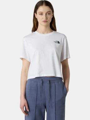 The North Face W Simple Dome Cropped Slim Tee női crop top fehér színben 1