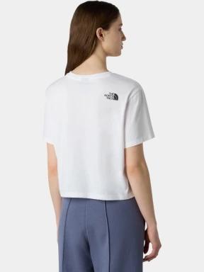 The North Face W Simple Dome Cropped Slim Tee női crop top fehér színben 3