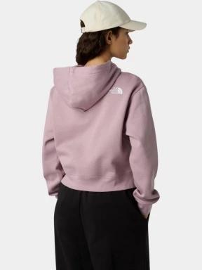 The North Face W Essential Crop Hoodie női kapucnis pulóver lila színben 3