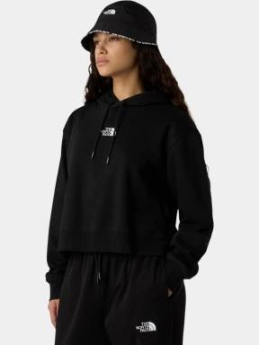 The North Face W Essential Crop Hoodie női kapucnis pulóver fekete színben 1