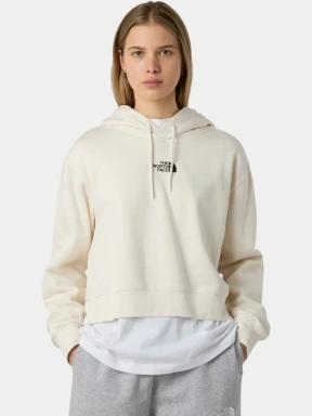 The North Face W Essential Crop Hoodie női kapucnis pulóver fehér színben 1