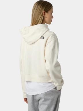The North Face W Essential Crop Hoodie női kapucnis pulóver fehér színben 3