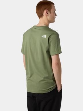 The North Face M Ss Easy Tee férfi rövid ujjú póló zöld színben 3