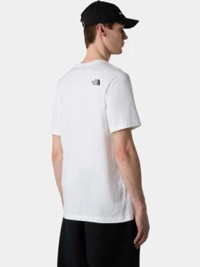 The North Face M Ss Easy Tee férfi rövid ujjú póló fehér színben 3