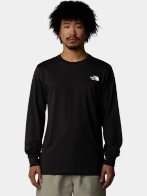 The North Face M L/S Easy Tee férfi hosszú ujjú póló fekete színben 1