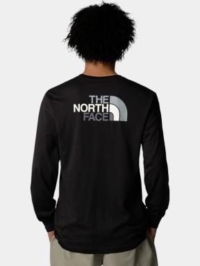 The North Face M L/S Easy Tee férfi hosszú ujjú póló fekete színben 3