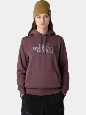 The North Face W Drew Peak Light Hoodie női kapucnis pulóver barna színben 1