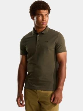 The North Face M Premium Slim Polo férfi galléros póló oliva színben 1
