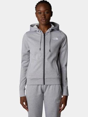 The North Face W Reaxion Fleece F/Z Hoodie női kapucnis pulóver szürke színben 1