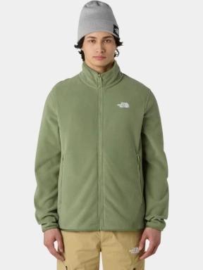 The North Face M Glacier Fleece Jacket férfi polár pulóver zöld színben 1