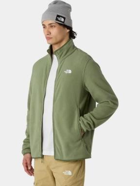 The North Face M Glacier Fleece Jacket férfi polár pulóver zöld színben 3