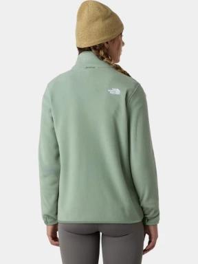 The North Face W Glacier Fleece Jacket női polár pulóver zöld színben 3