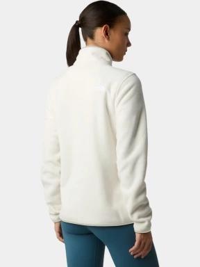 The North Face W Glacier Fleece 1/4 Zip Jacket női polár pulóver fehér színben 3
