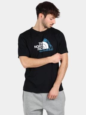 The North Face M Mountain Foundation Ss Tee-Graphic férfi rövid ujjú póló fekete színben 1