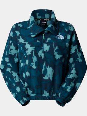The North Face W Mountain Athletics Fleece 1/4 Zip-Prin női polár pulóver kék színben 1
