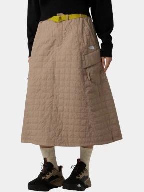 The North Face W Quilted Volume Skirt - Ap női midi szoknya barna színben 1
