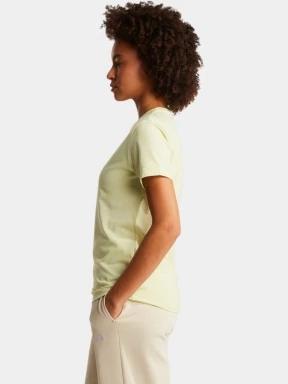 The North Face W Evolution Simple Dome Slm Short Sleeve női rövid ujjú póló sárga színben 3
