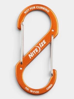Niteize S-Biner® Aluminum Dual Carabiner #4 karabiner narancssárga színben 1