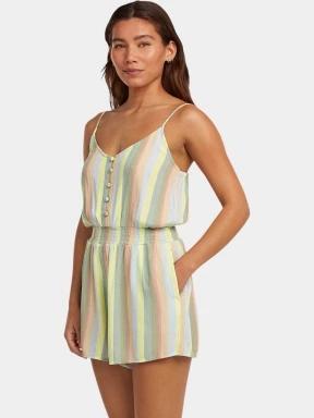 O'Neill Thin Strap Buttoned Romper női overál zöld színben 1