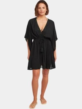 O'Neill Essentials Tokeena Cover Up női strandruha fekete színben 1