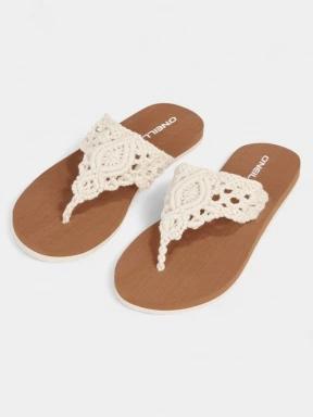 O'Neill Ditsy Crochet Sandals női flip flop papucs fehér színben 1