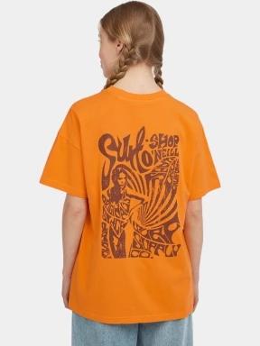 O'Neill O'Riginals Back Print T-Shirt női rövid ujjú póló narancssárga színben 3