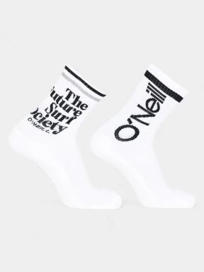 O'Neill O'Neill Unisex Sport Socks Logo 2-Pack zokni fehér színben 1