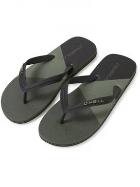 O'Neill Profile Color Block Sandals férfi flip flop papucs oliva színben 1