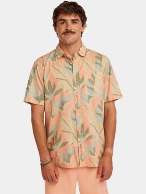 O'Neill O'Neill Print Shirt férfi rövid ujjú ing narancssárga színben 1