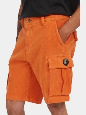 O'Neill O'Riginals Cord Cargo Shorts férfi oldalzsebes rövidnadrág narancssárga színben 3