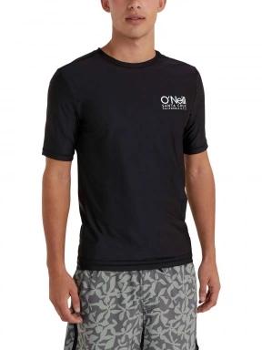 O'Neill Essentials Cali S/Slv Skins férfi rövid ujjú lycra fekete színben 1