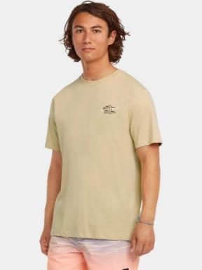 O'Neill O'Neill Retro Back Print T-Shirt férfi rövid ujjú póló homok színben 1